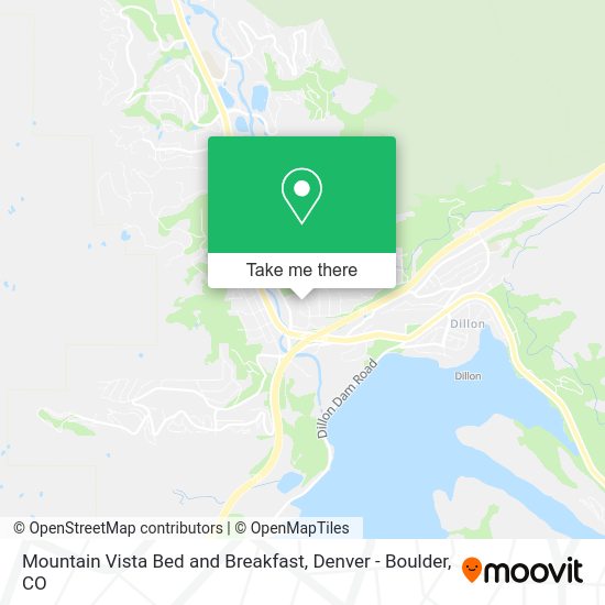 Mapa de Mountain Vista Bed and Breakfast