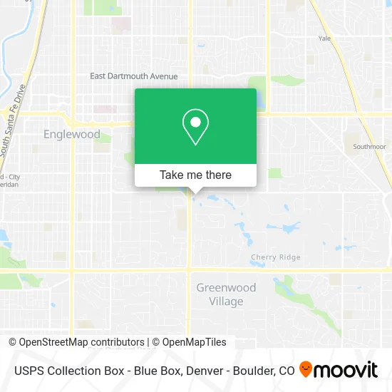 USPS Collection Box - Blue Box map