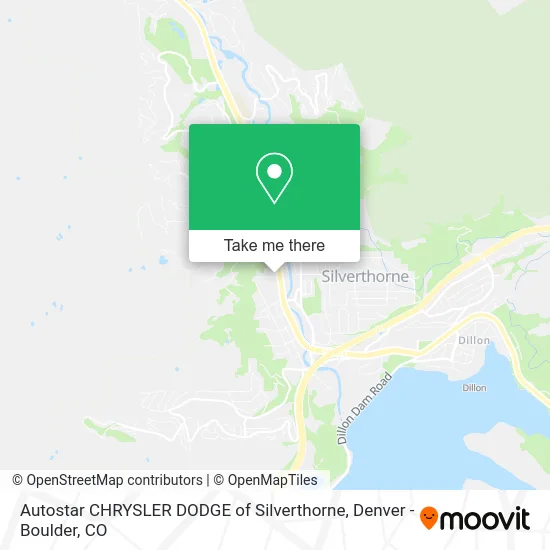 Autostar CHRYSLER DODGE of Silverthorne map