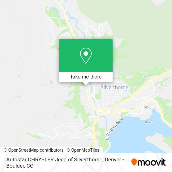 Autostar CHRYSLER Jeep of Silverthorne map