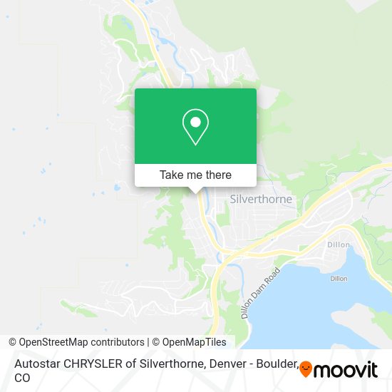 Autostar CHRYSLER of Silverthorne map