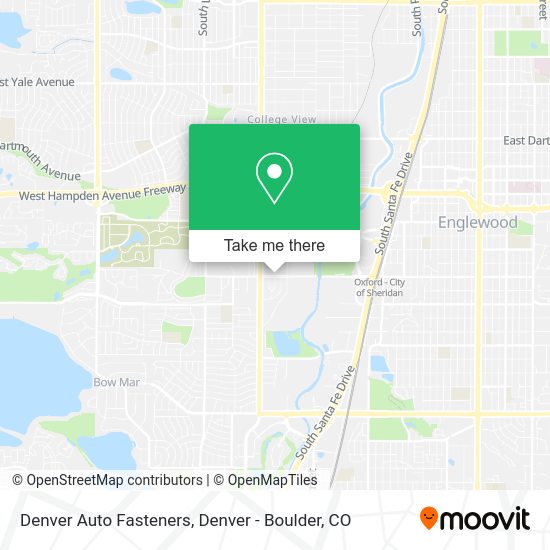 Mapa de Denver Auto Fasteners