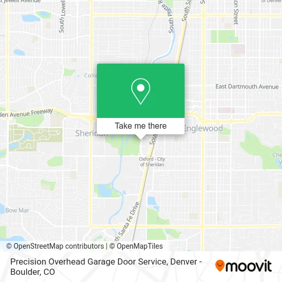 Precision Overhead Garage Door Service map