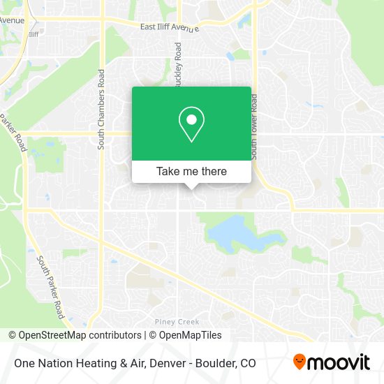 One Nation Heating & Air map