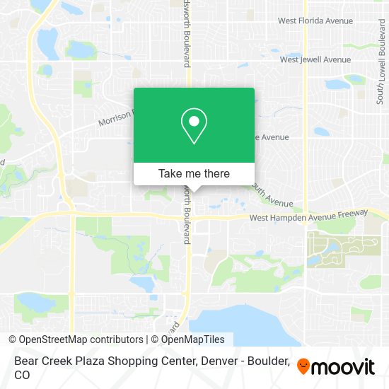 Bear Creek Plaza Shopping Center map