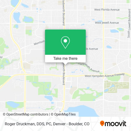 Roger Druckman, DDS, PC map