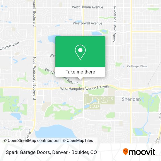 Spark Garage Doors map