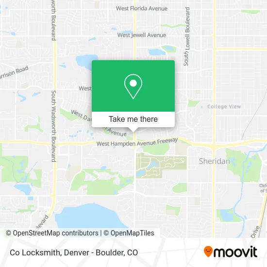 Co Locksmith map