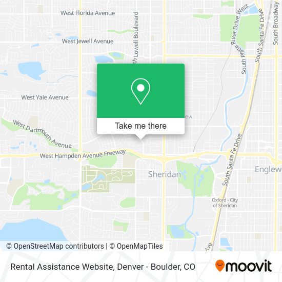 Mapa de Rental Assistance Website