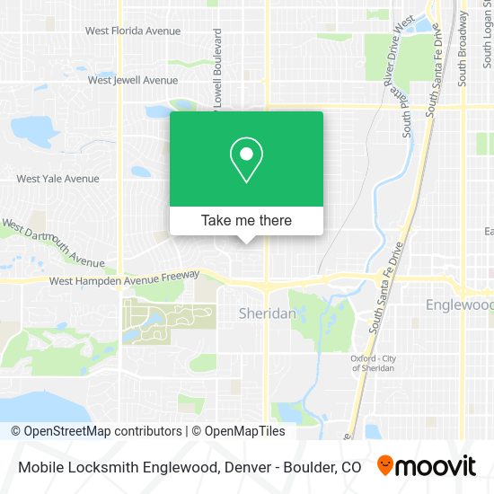 Mapa de Mobile Locksmith Englewood