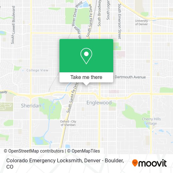 Colorado Emergency Locksmith map