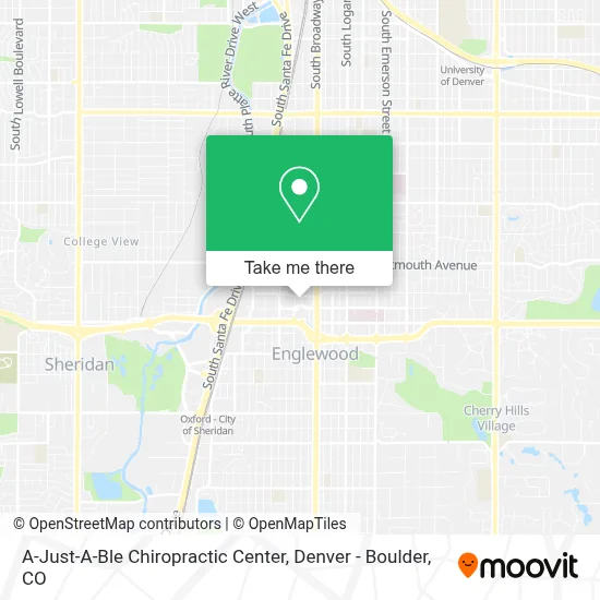 A-Just-A-Ble Chiropractic Center map
