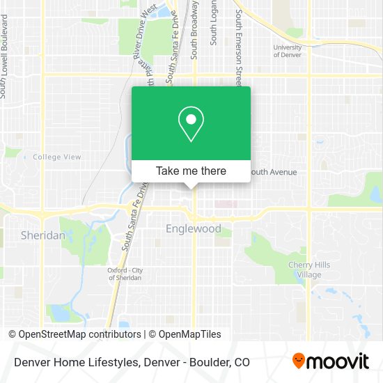 Denver Home Lifestyles map