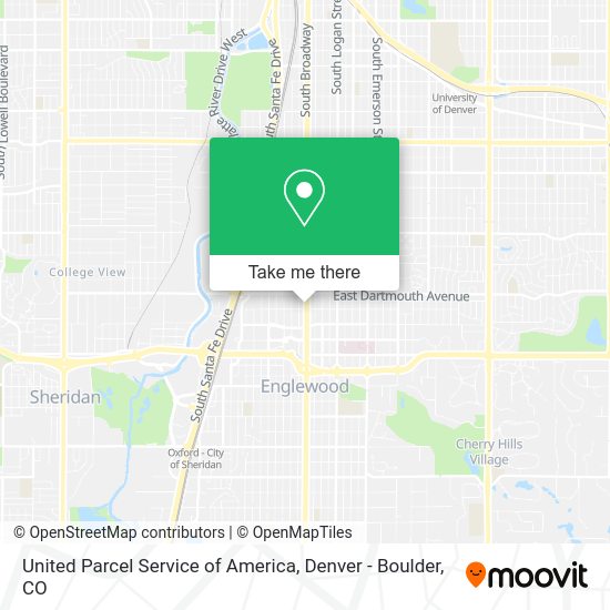 Mapa de United Parcel Service of America