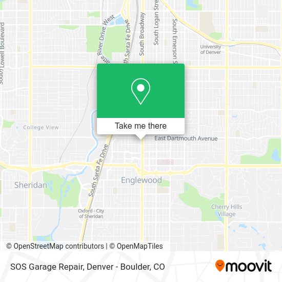 SOS Garage Repair map