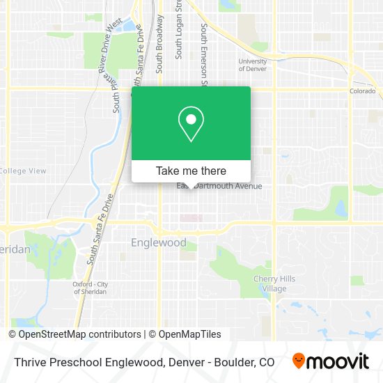 Mapa de Thrive Preschool Englewood