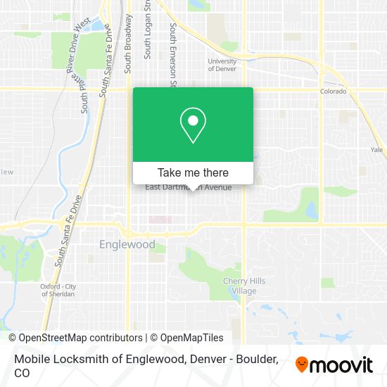 Mobile Locksmith of Englewood map