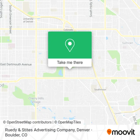 Ruedy & Stites Advertising Company map