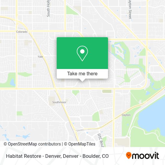 Habitat Restore - Denver map