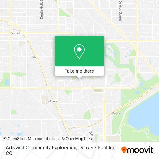 Arts and Community Exploration map