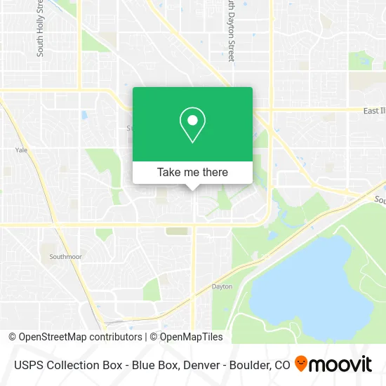 USPS Collection Box - Blue Box map