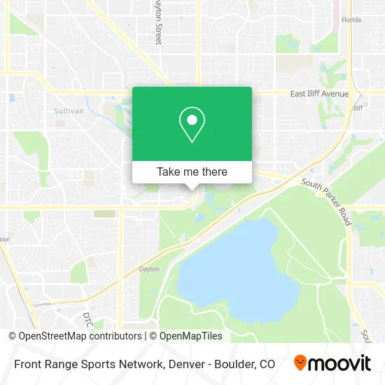 Front Range Sports Network map