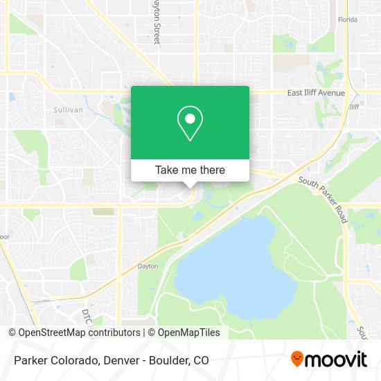 Parker Colorado map