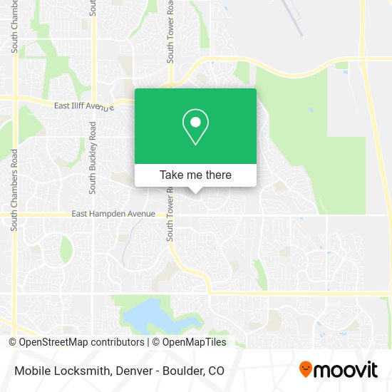 Mobile Locksmith map