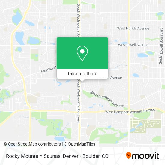 Rocky Mountain Saunas map