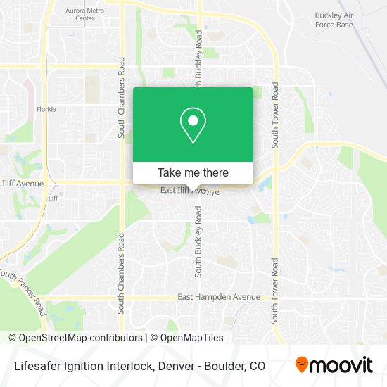 Lifesafer Ignition Interlock map