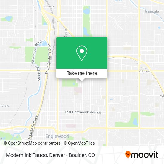 Modern Ink Tattoo map