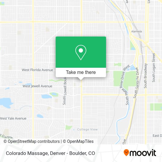 Colorado Massage map