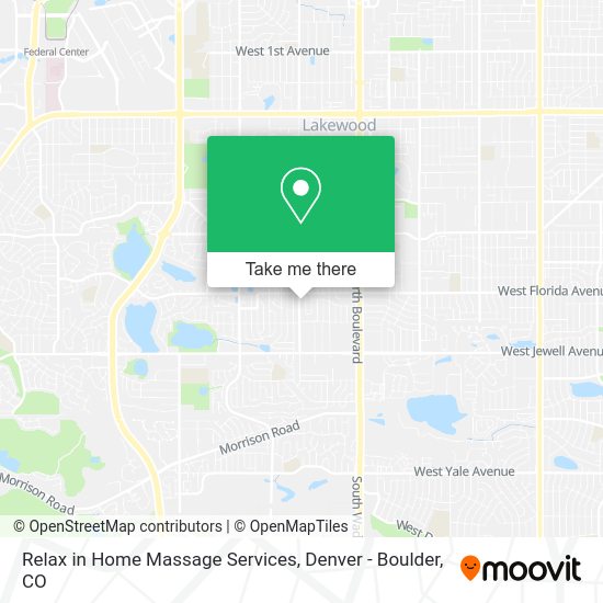 Mapa de Relax in Home Massage Services