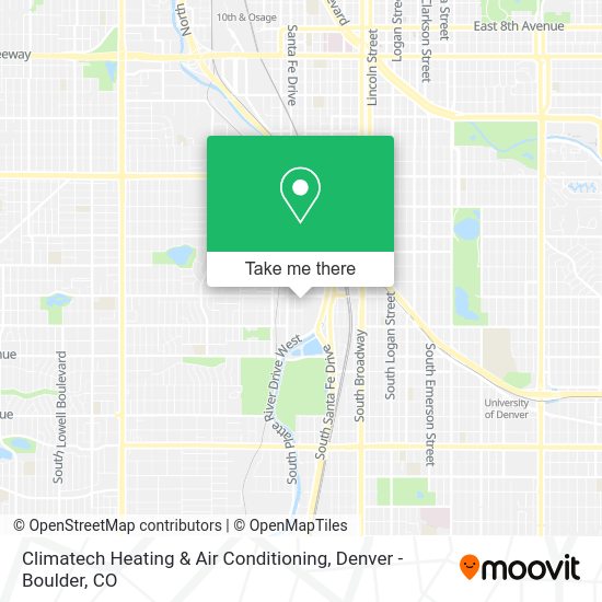 Mapa de Climatech Heating & Air Conditioning