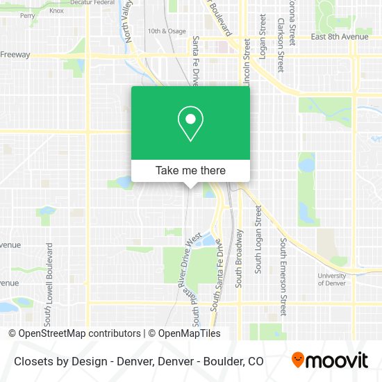 Closets by Design - Denver map
