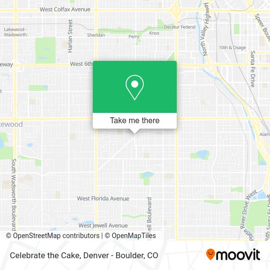 Celebrate the Cake map