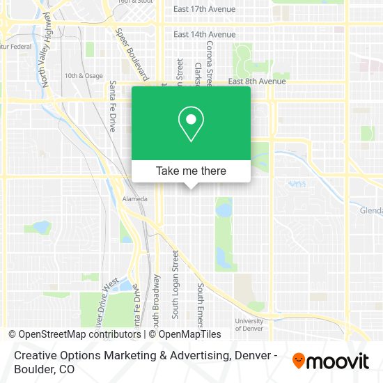 Mapa de Creative Options Marketing & Advertising