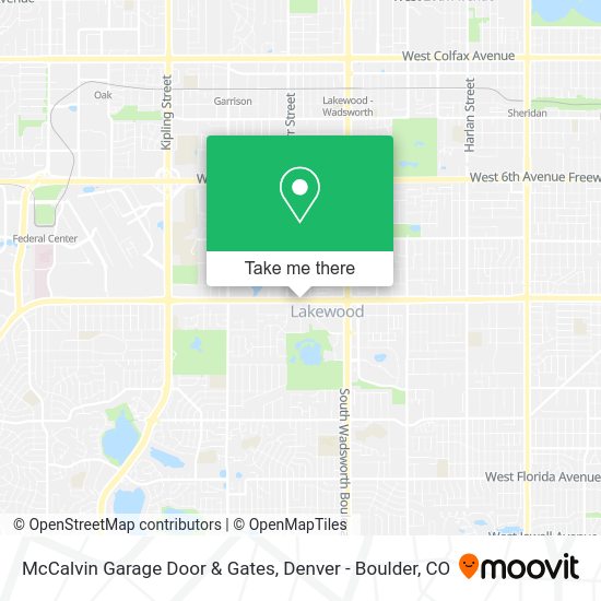 McCalvin Garage Door & Gates map