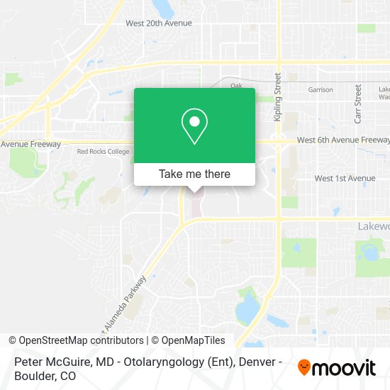 Mapa de Peter McGuire, MD - Otolaryngology (Ent)