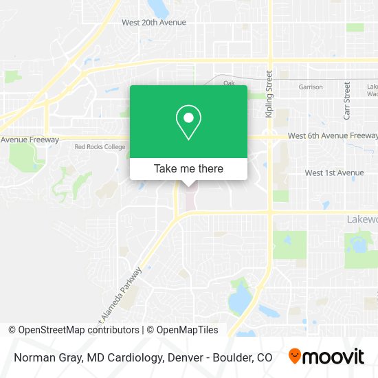 Norman Gray, MD Cardiology map