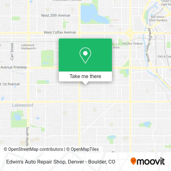 Mapa de Edwin's Auto Repair Shop