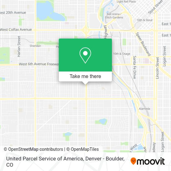 Mapa de United Parcel Service of America