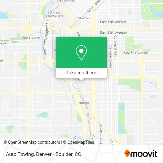 Auto Towing map