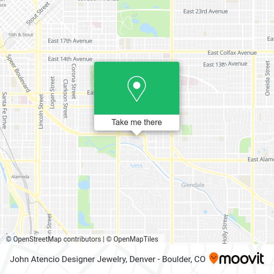 John Atencio Designer Jewelry map