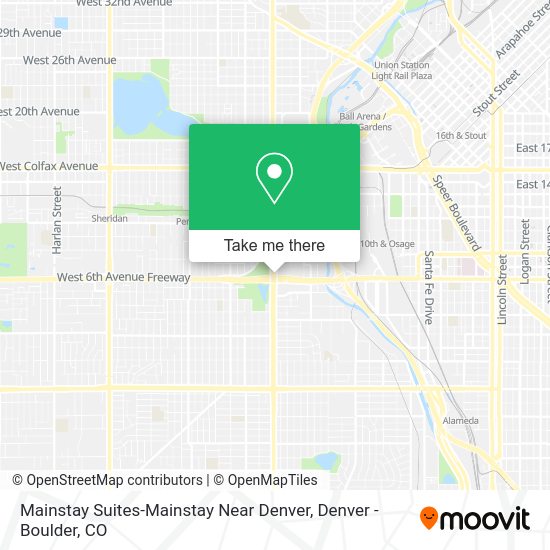 Mapa de Mainstay Suites-Mainstay Near Denver