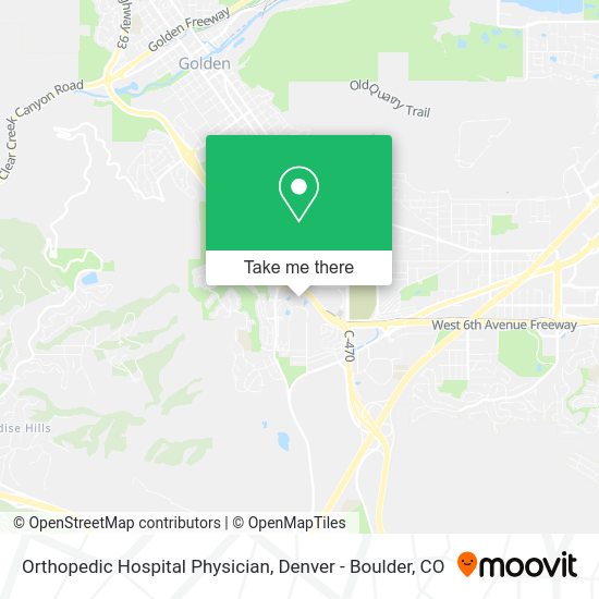 Mapa de Orthopedic Hospital Physician