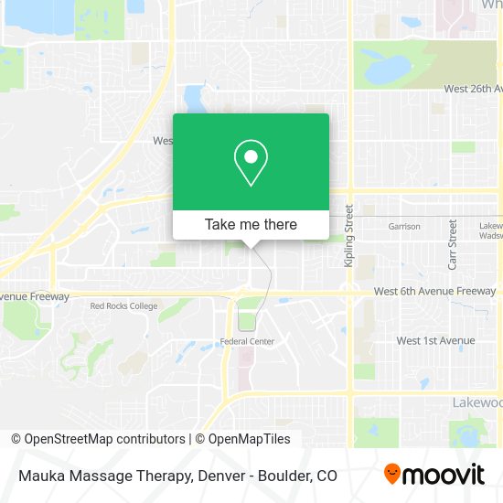 Mauka Massage Therapy map