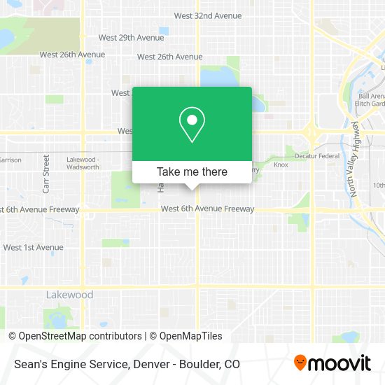 Mapa de Sean's Engine Service