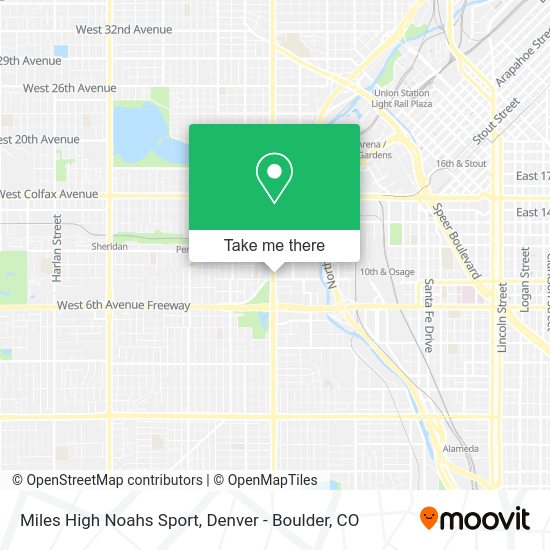 Miles High Noahs Sport map