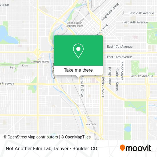 Not Another Film Lab map